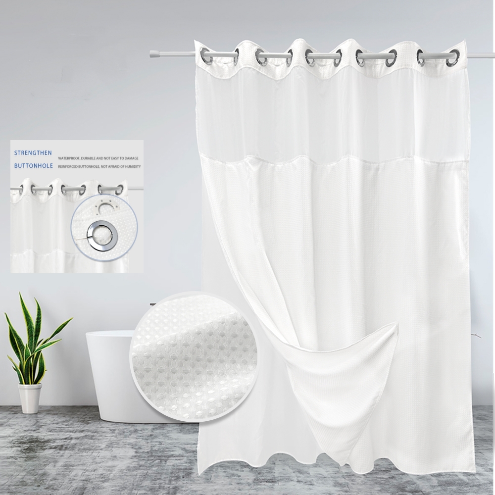 100%polyester shower curtain